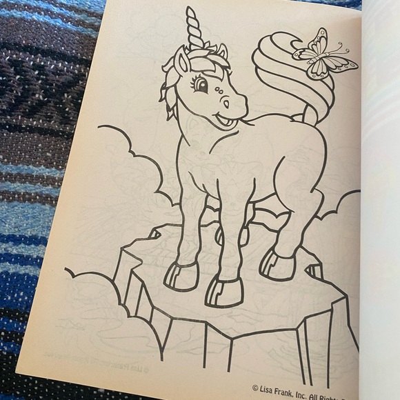 Lisa Frank Coloring Book Unused - Picture 2 of 6